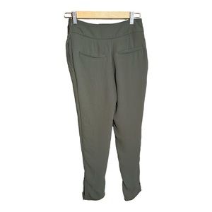 ZARA BASICS olive green relaxed fit vintage trouser pants